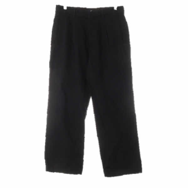 h&m 블랙 면혼방 핀턱모던정장팬츠 