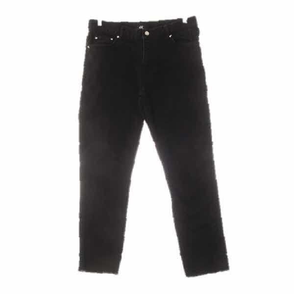 h&m 블랙 데님 슬림일자라인커팅진