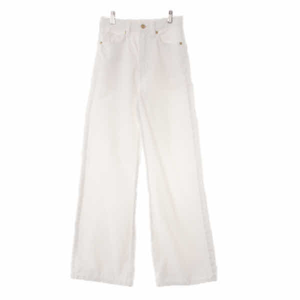 h&m 화이트 데님 와이드부츠컷하이웨스트진