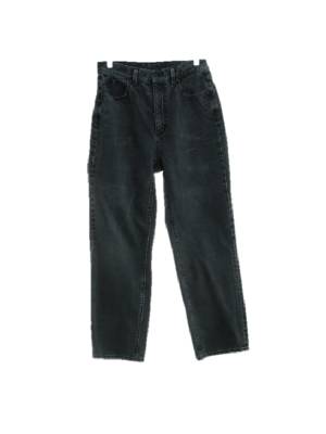 gu jeans 다크그레이 데님 하이웨스트배기진 