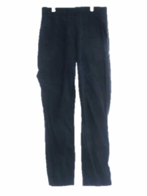띠어리 블랙 린넨혼방 일자바지 