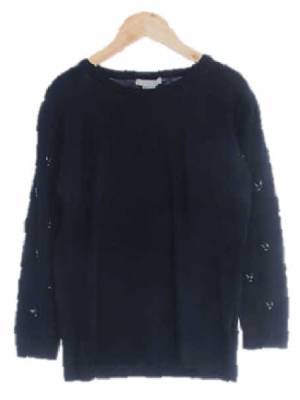 h&m 블랙 큐빅라운드긴팔니트 