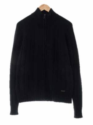 bensherman 블랙 울혼방 하프넥니트집업
