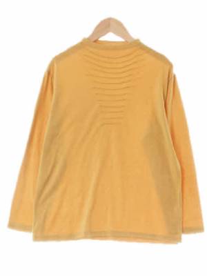 [JPN] 머스터드 핀턱로우넥긴팔티 