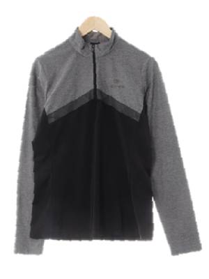 아이더 블랙그레이 아웃도어반지퍼긴팔티