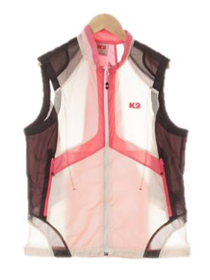 k2 아이보리다크초코브라운 아웃도어블럭베스트