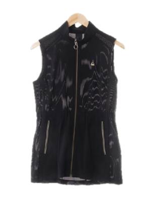 k2 블랙골드 스트라이프 골드지퍼민소매베스트