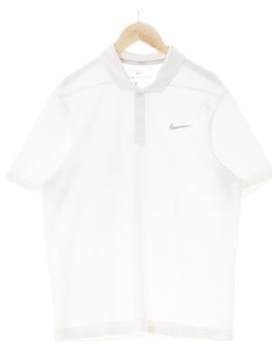 나이키골프 화이트 에어로리액트 히든버튼골지와이드카라반소매피케티