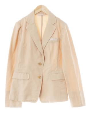 bcbg 딥피치퓨레베이지 린넨혼방 투버튼치노블레이저