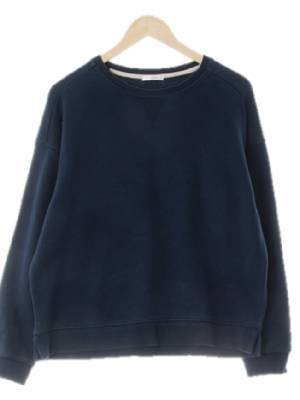 comfortbasic 네이비 면혼방 라이트맨투맨