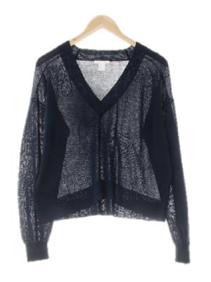 h&m 네이비 딥브이넥쿨니트