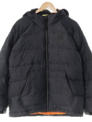뉴발란스 차콜그레이 구스다운 숏패딩자켓