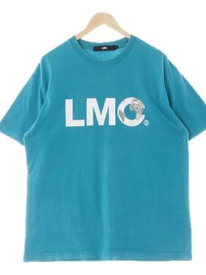 lmc 마우이블루 프린팅 면 지구크루넥반팔티
