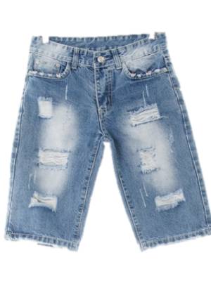 디스퀘어드 중청 데님 디스트로이드워싱3부진