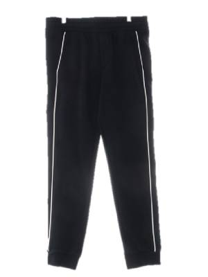 h&m 블랙 면혼방 사이드선트레이닝조거팬츠