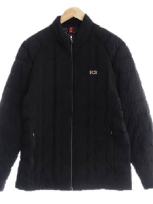 k2 매트블랙 덕다운 나그랑로고경량패딩
