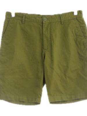 h&m 올리브버드그린 면혼방 라이트4부팬츠