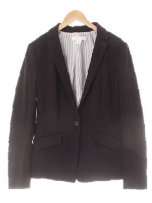 h&m 블랙 비스코스혼방 슬림원버튼숏정장자켓