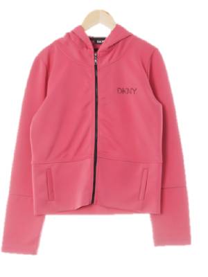 dkny 딥핑크 가슴로고후드집업