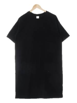 h&m 블랙 면 베이직크루넥반팔원피스