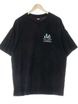 lmc 블랙 면 레터링로고반팔티