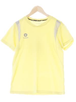hummel 옐로우 라운드브이넥기능성반팔티