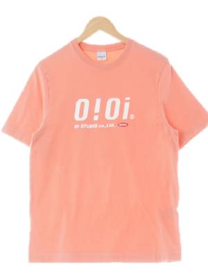 oioi 코랄 프린팅 면 빅로고크루넥반팔티
