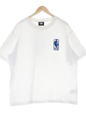 NBA 화이트 면 빅패치로고라운드반팔티