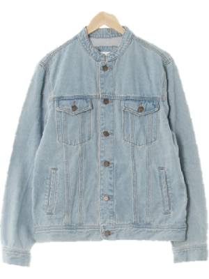 프로젝트M 라이트인디고 데님 헨리넥데님자켓