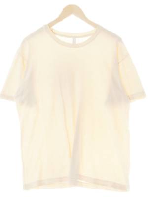 americanapparel 베이지 면 라운드반팔티