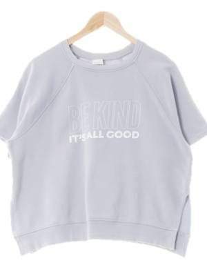 h&m 라이트라일락 면 나그랑레터링반팔맨투맨