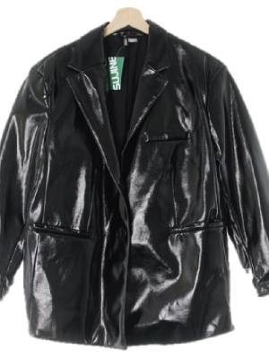 h&m 블랙 유광레더오버핏자켓