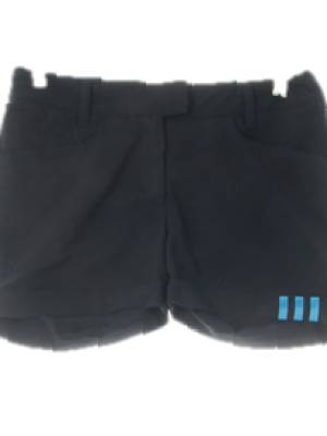 아디다스 블랙 블루삼선롤업숏팬츠
