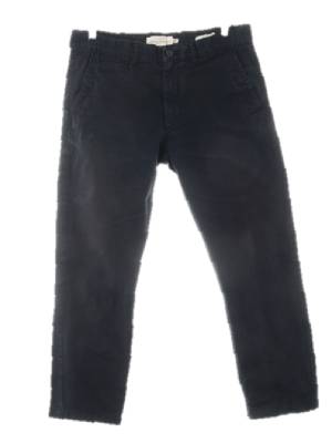h&m 네이비 면혼방 워싱치노팬츠