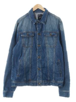 bershka 진청 데님 빈티지워시드데님자켓
