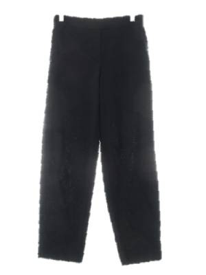 탑텐 블랙 면혼방 뒷밴딩슬림크롭팬츠