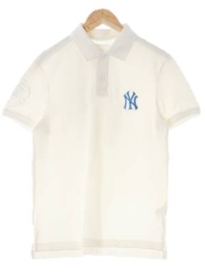 MLB 화이트 면 뉴욕양키즈빅자수로고카라반팔티