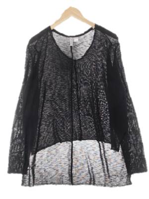 h&m 블랙 언발란스절개니트