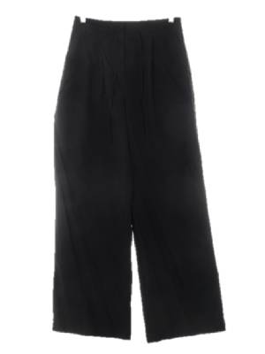 mixxo 블랙 핀턱와이드슬랙스팬츠