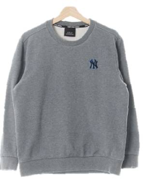 MLB 미디움멜란지그레이 면 뉴욕양키즈자수스웨트셔츠