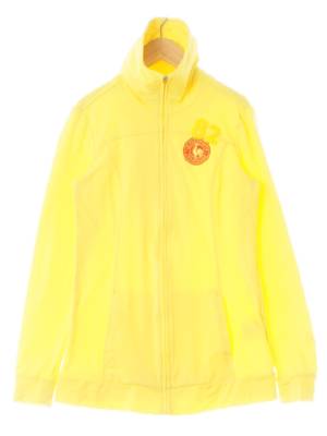 르꼬끄골프 옐로우 패치하이넥절개슬림집업