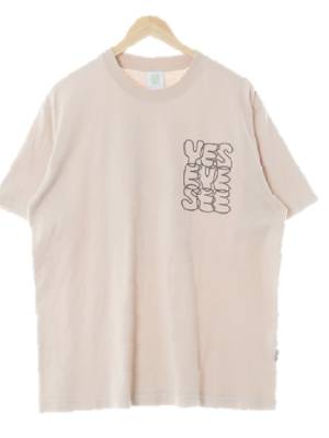 Yeseyesee 프림로즈핑크 면 아웃라인빅가슴로고반팔티