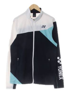 yonex 화이트민트딥네이비 하프넥라벨링트랙탑자켓