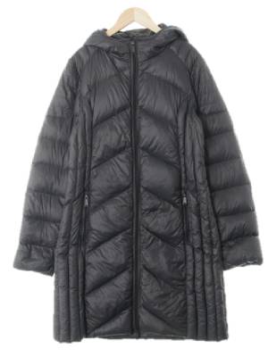 bcbg 그레이 덕다운 사선퀼팅슬림후드패딩점퍼
