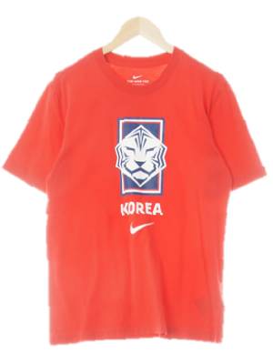 나이키 레드 면 빅타이거코리아라운드반팔티