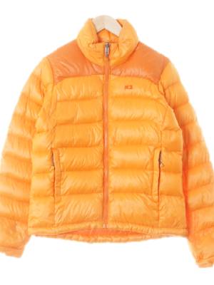k2 딥오렌지라이트오렌지 덕다운 하프넥블럭숏라이트패딩점퍼
