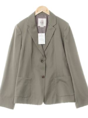 bcbg 베티버카키 울 노치드라펠아웃포켓블레이저