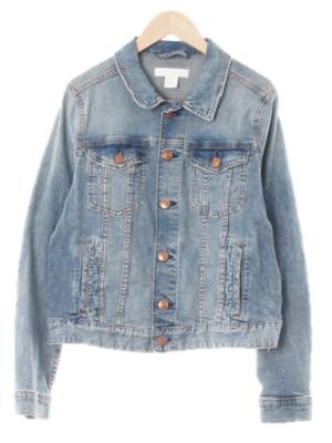 h&m 중청 데님 브론즈버튼자켓