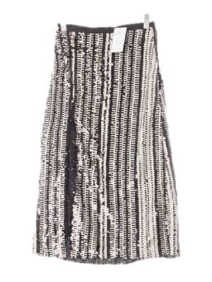 h&m 블랙 스트라이프 비즈슬릿롱스커트