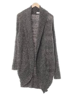 아베크롬비 차콜 울혼방 캐미숄언발란스가오리핏오픈가디건